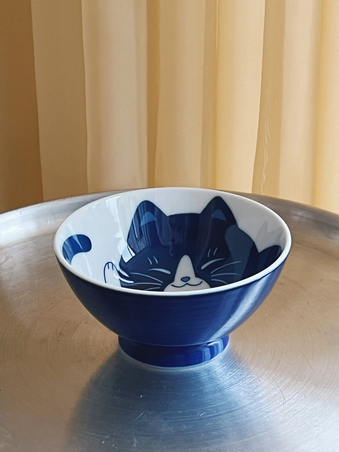 Japansk skål med blå kat | 11.5 cm Studio Hafnia