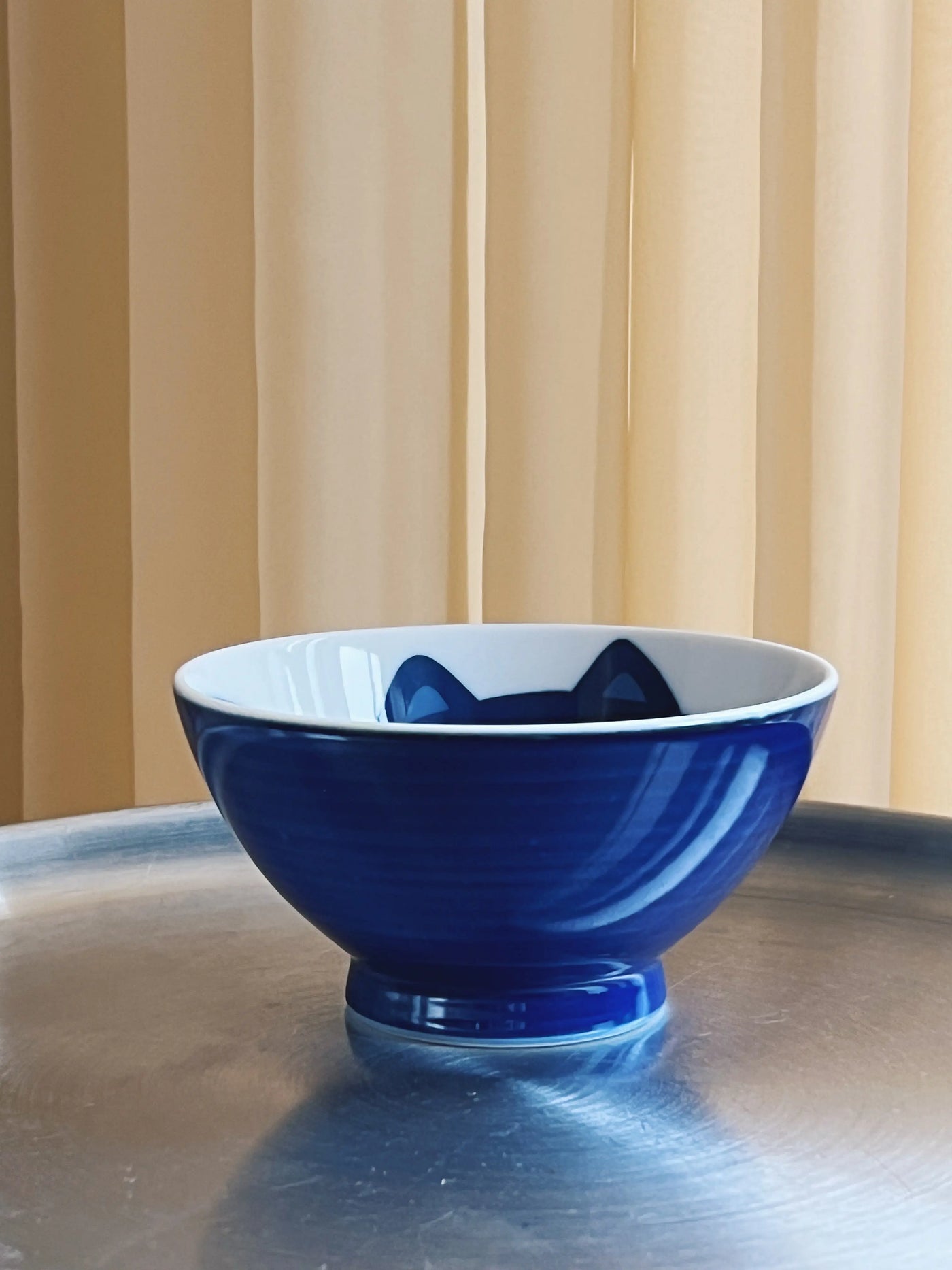 Japansk skål med blå kat | 11.5 cm Studio Hafnia
