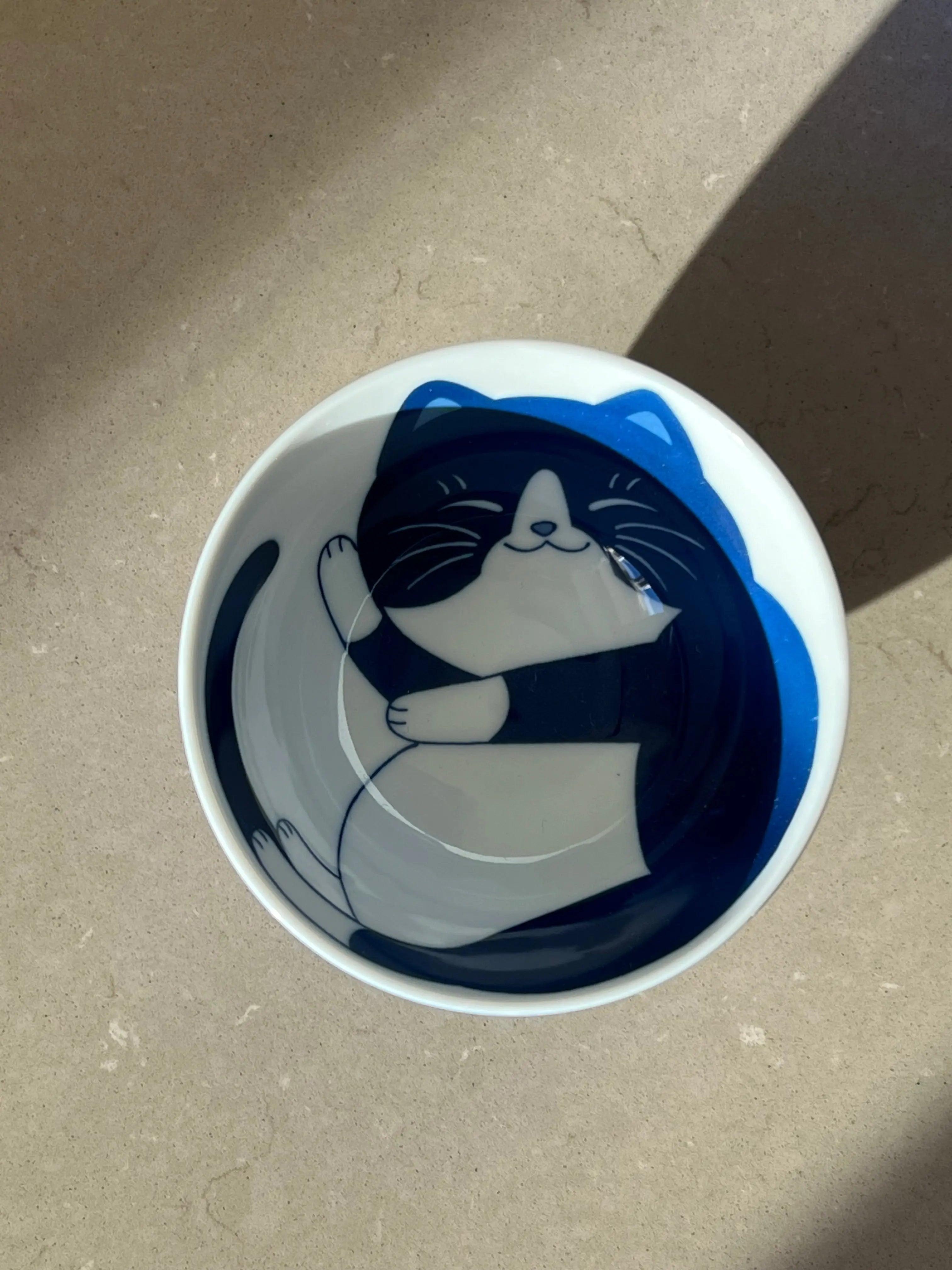Japansk skål med blå kat | 11.5 cm Studio Hafnia