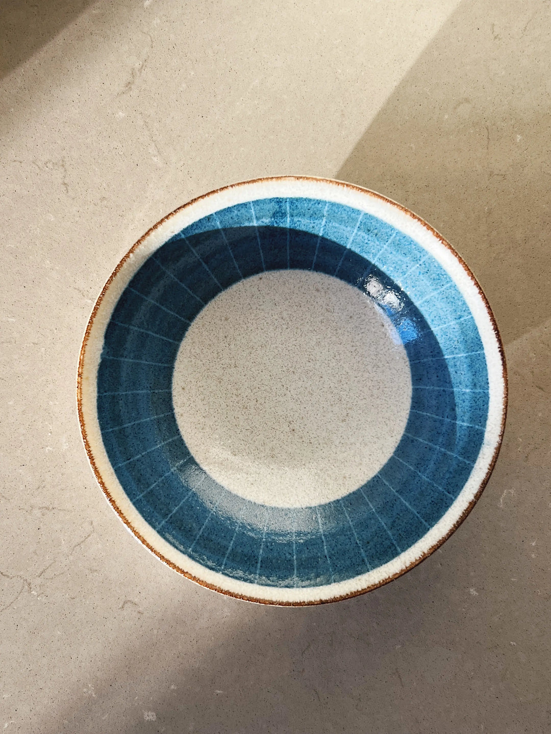 Japansk skål med blåt mønster i keramik Studio Hafnia