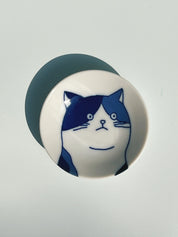 Japansk tallerken med blå kat | 5 forskellige | 8 cm Studio Hafnia