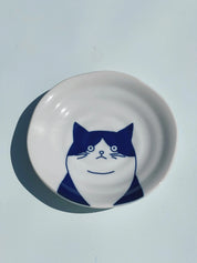 Japansk tallerken med blå kat | 5 forskellige slags | 16 cm Studio Hafnia