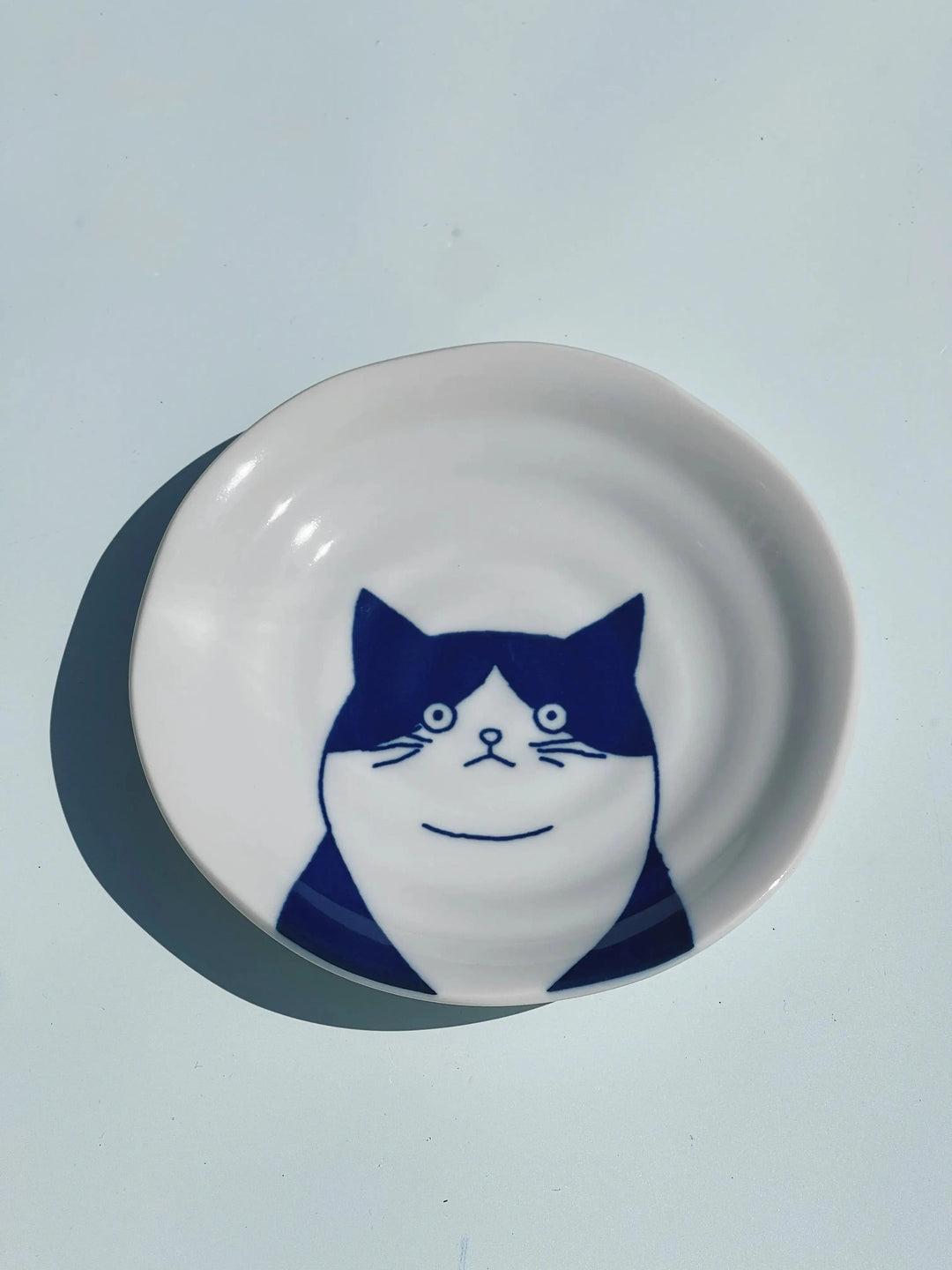 Japansk tallerken med blå kat | 5 forskellige slags | 16 cm Studio Hafnia