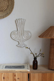 Laoru Laoru – Thalia Muse Wall Relief Vase | Antique White H28 cm





