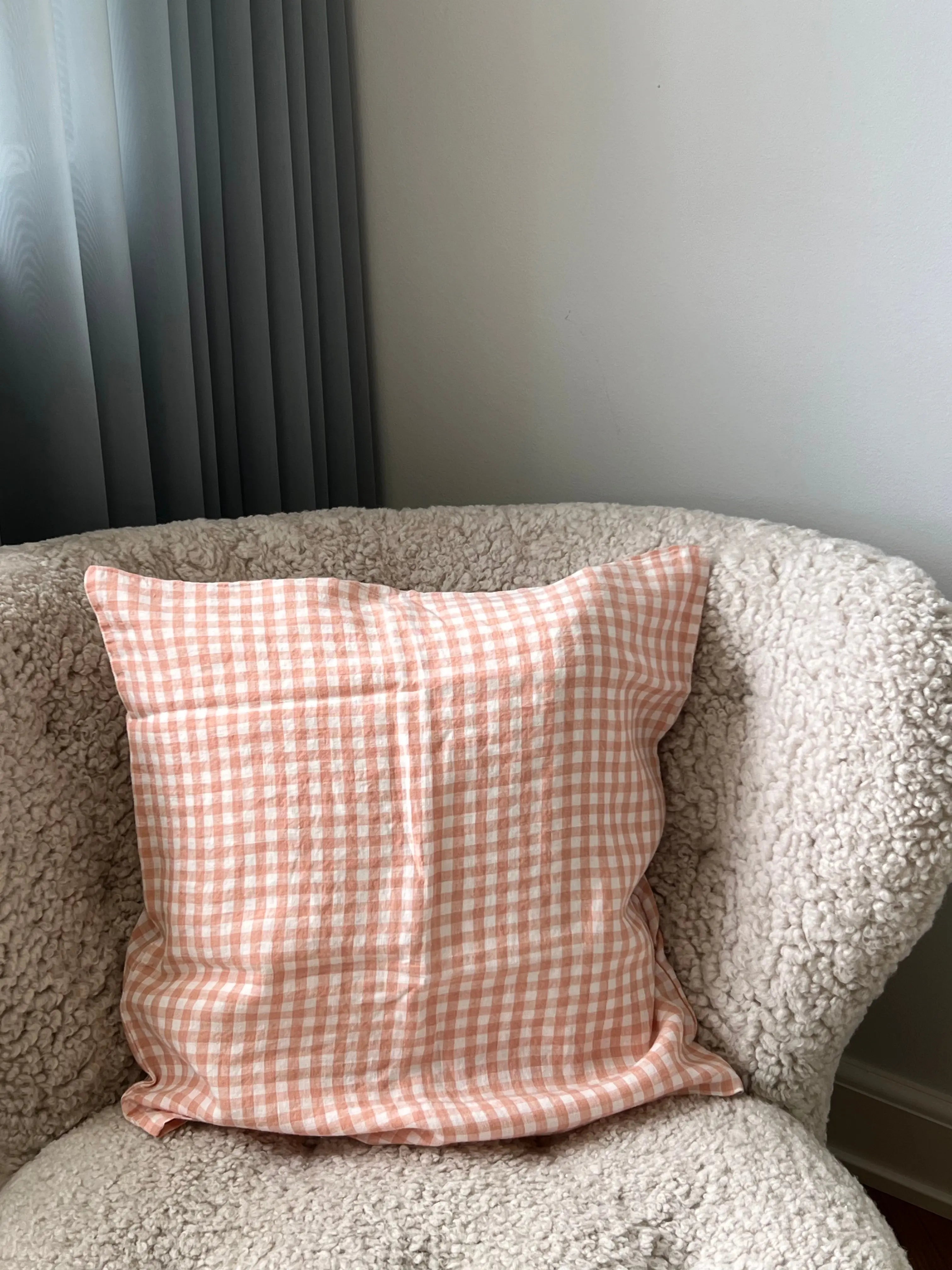 Linge Particulier - Pudebetræk - Copper Gingham | 50 x 50 cm Linge Particulier