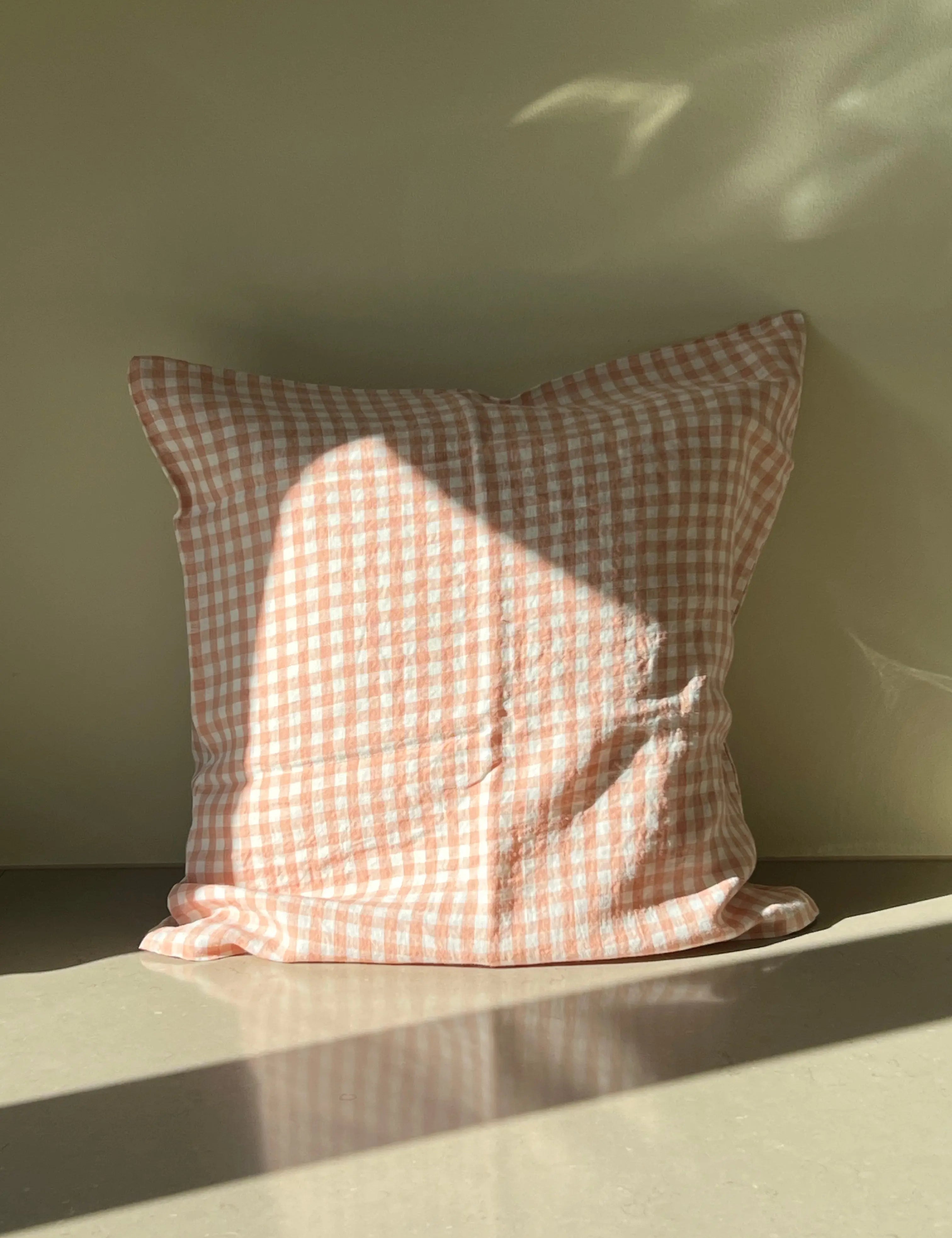 Linge Particulier - Pudebetræk - Copper Gingham | 50 x 50 cm Linge Particulier