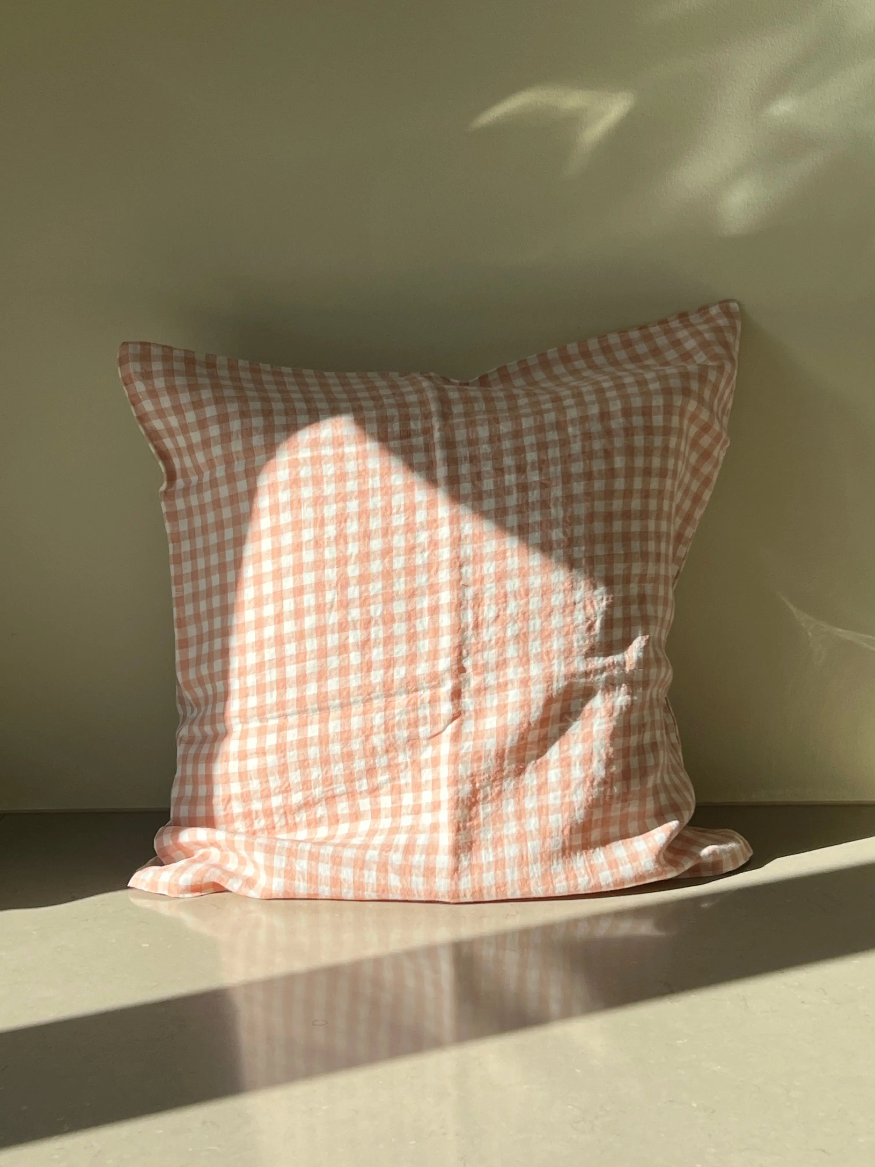 Linge Particulier - Pudebetræk - Copper Gingham | 50 x 50 cm Linge Particulier