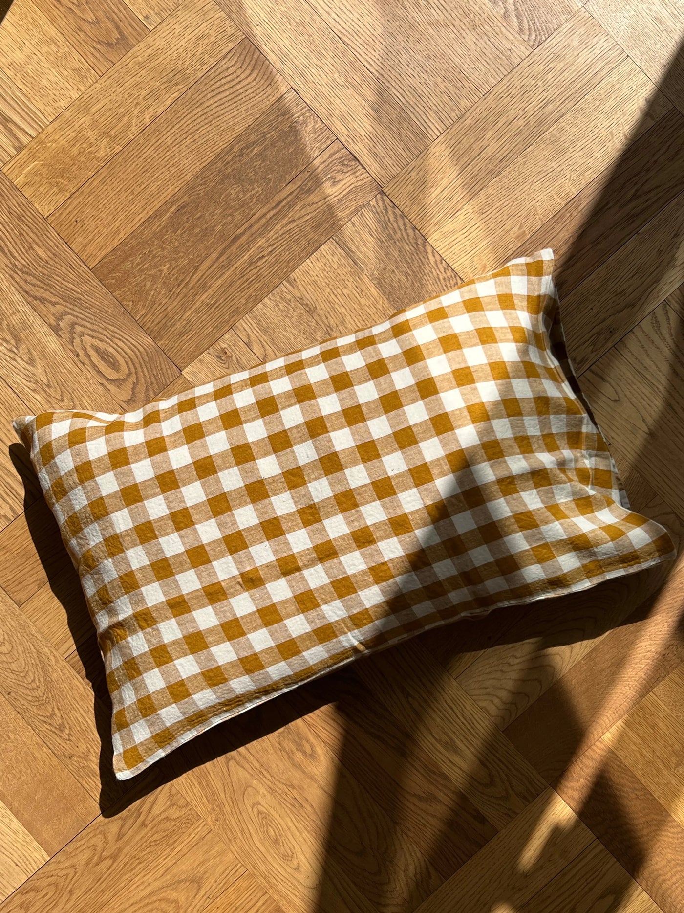 Linge Particulier - Pudebetræk - Curcuma Medium Gingham | 40 x 60 cm Linge Particulier