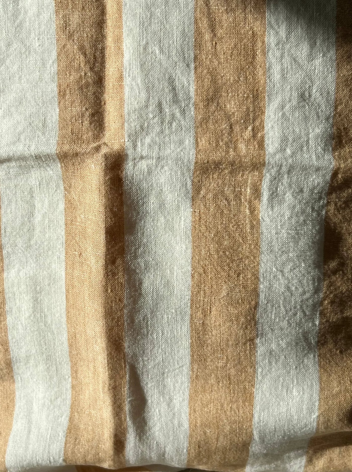 Linge Particulier - Pudebetræk - White/Hazelnut Stripe | 50 x 50 cm Linge Particulier