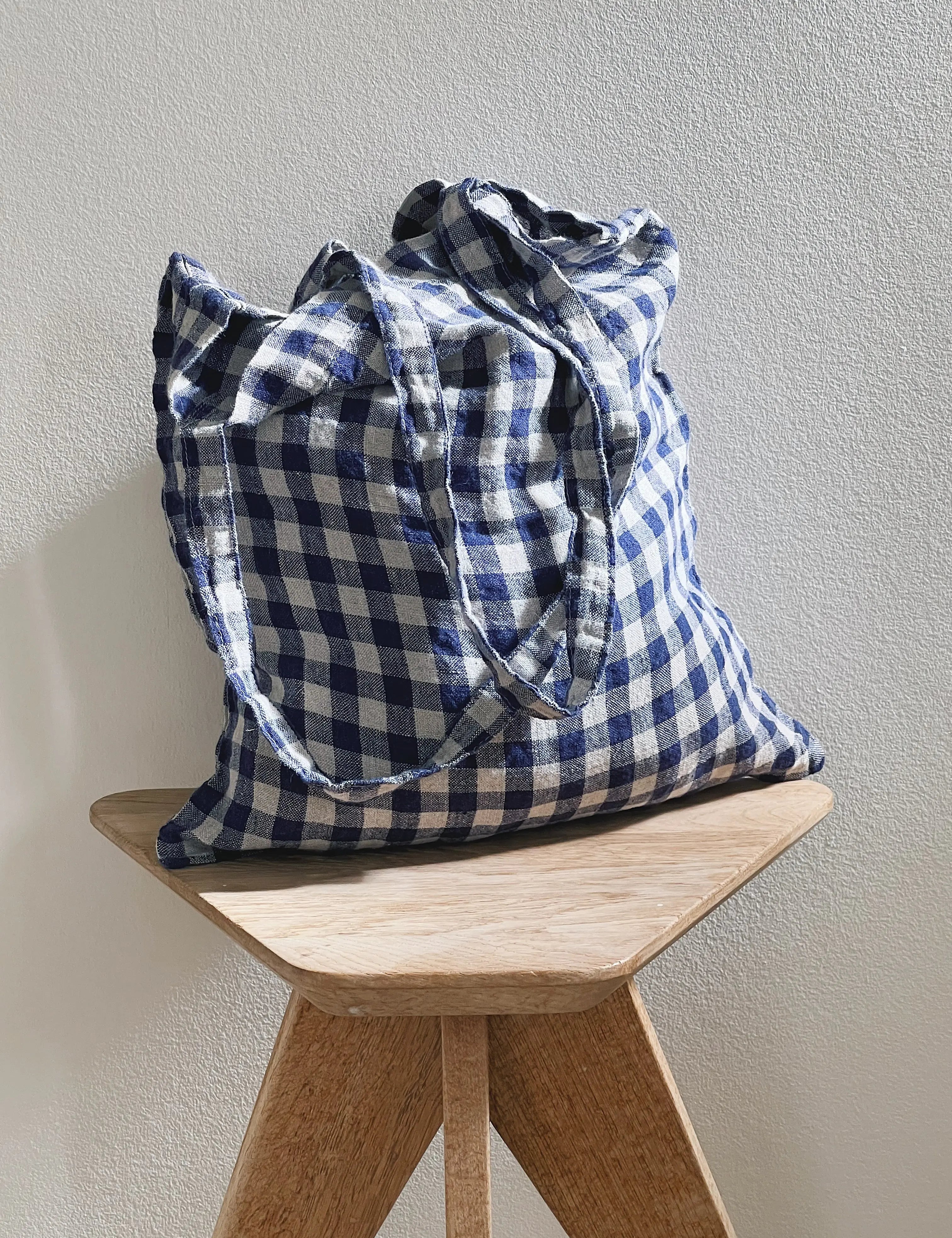 Navy Gingham | 40 x 35 cm Linge Particulier