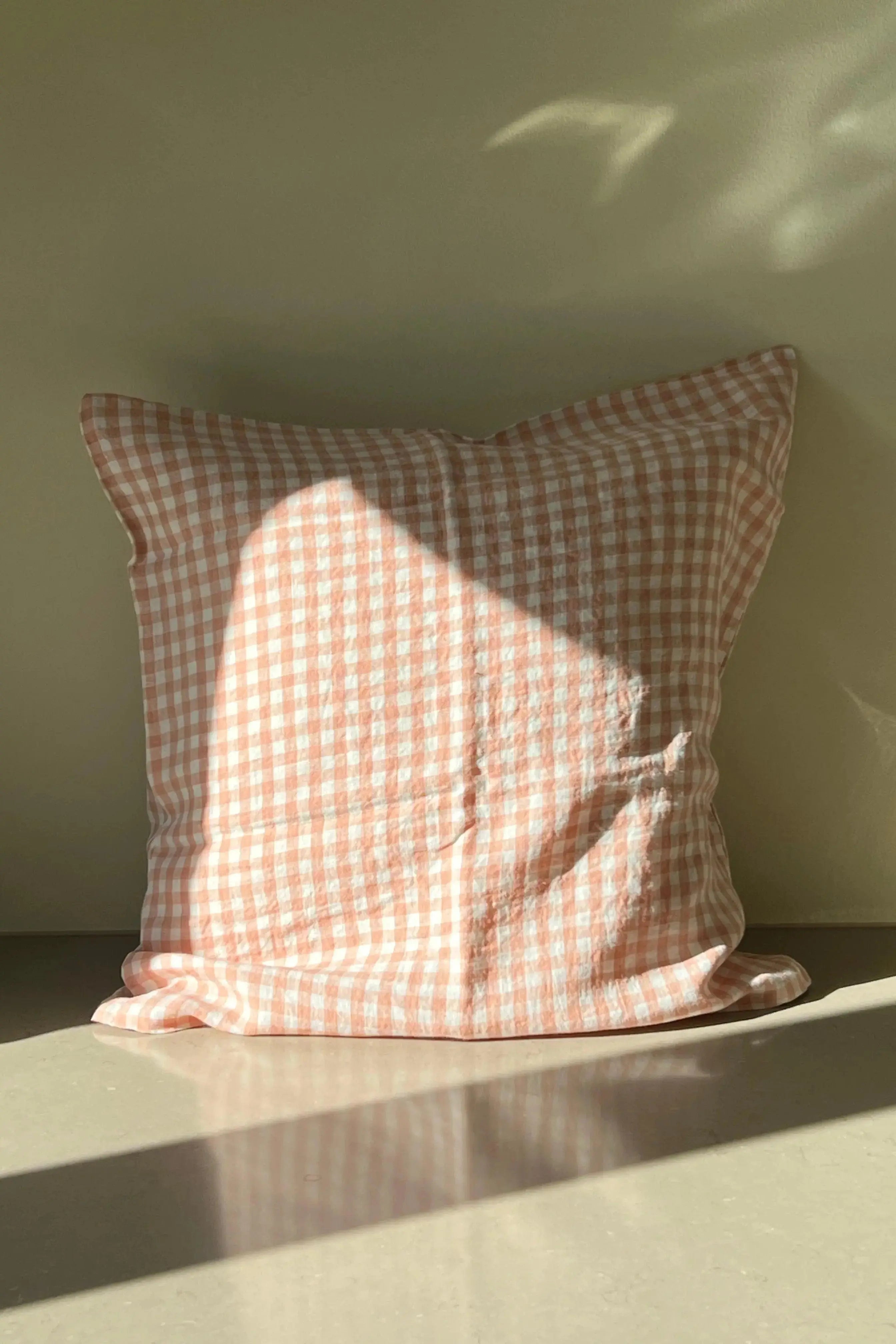 Linge Particulier - Pudebetræk - Copper Gingham | 50 x 50 cm Linge Particulier