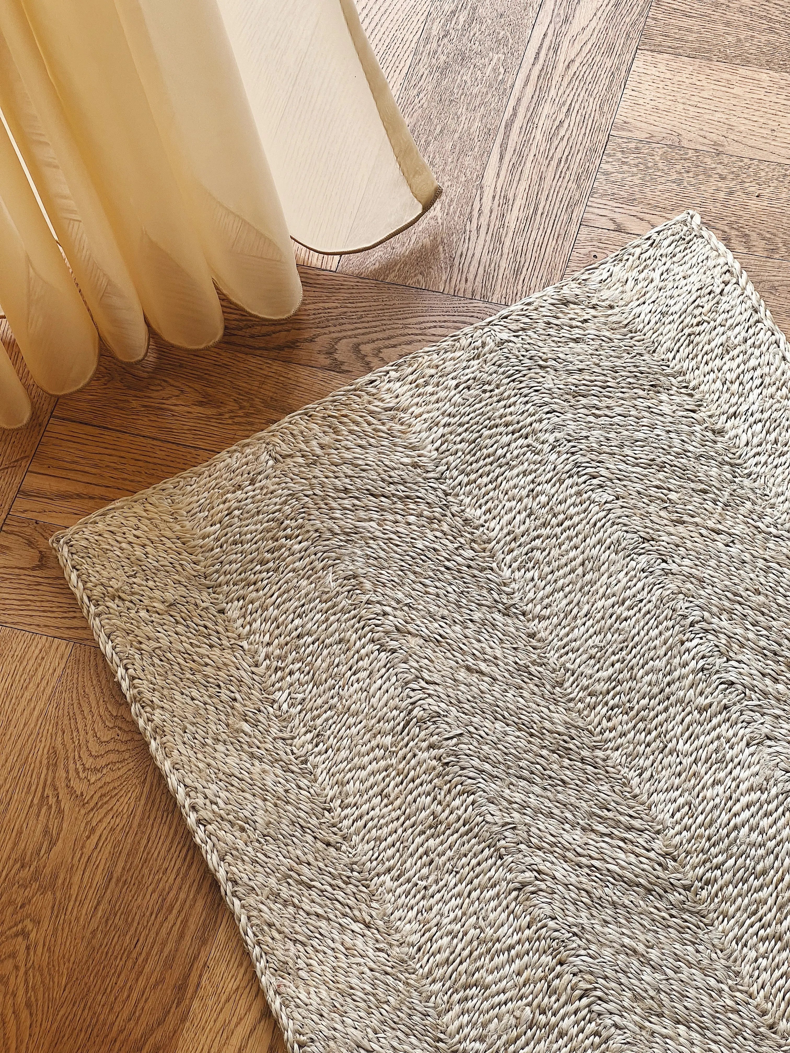 Maison Bengal | Zigzag gulvtæppe i jute | Natur Maison Bengal