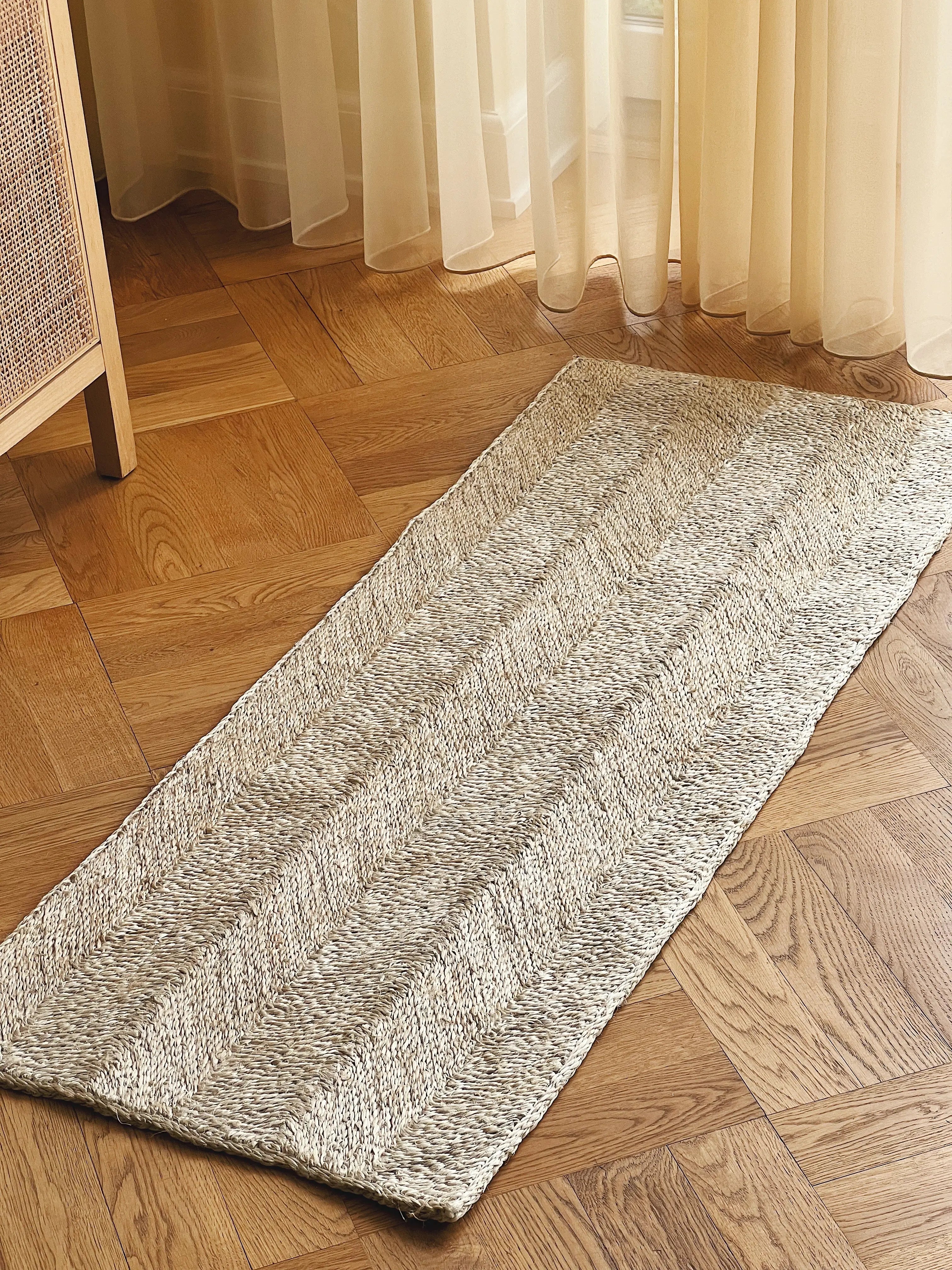 Maison Bengal | Zigzag gulvtæppe i jute | Natur Maison Bengal