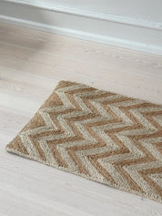 Maison Bengal | Zigzag gulvtæppe i jute | Brun/natur Maison Bengal