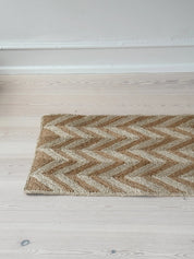 Maison Bengal | Zigzag gulvtæppe i jute | Brun/natur Maison Bengal