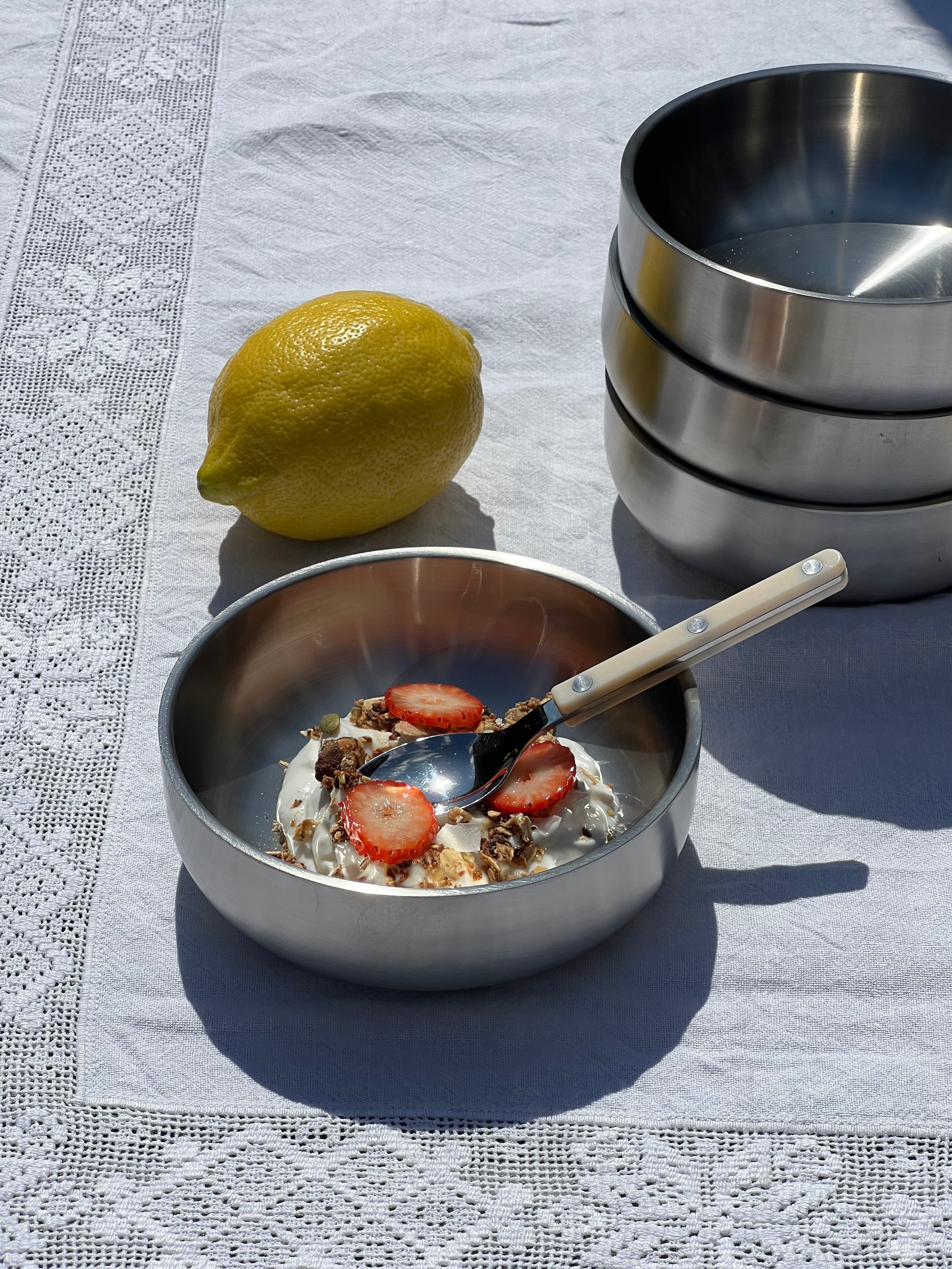 Morgenmadsskål i rustfrit stål | 15 cm Studio Hafnia