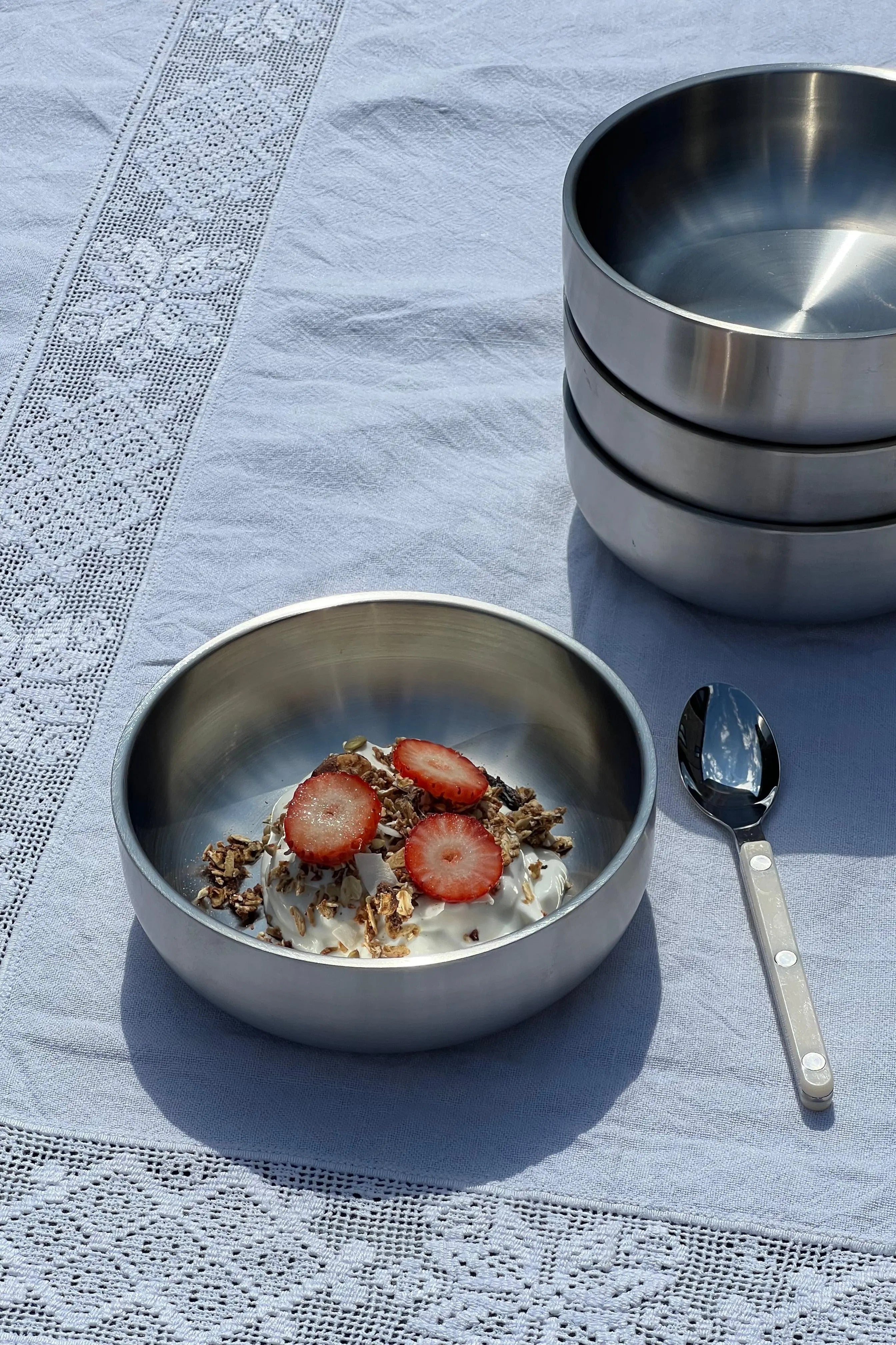 Morgenmadsskål i rustfrit stål | 15 cm Studio Hafnia