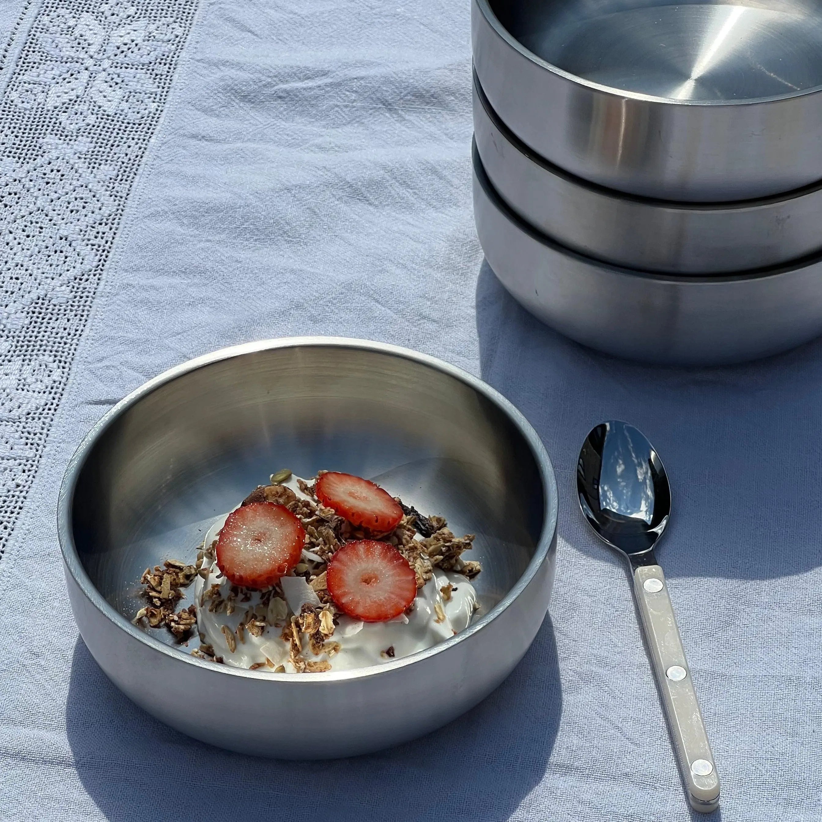 Morgenmadsskål i rustfrit stål | 15 cm Studio Hafnia