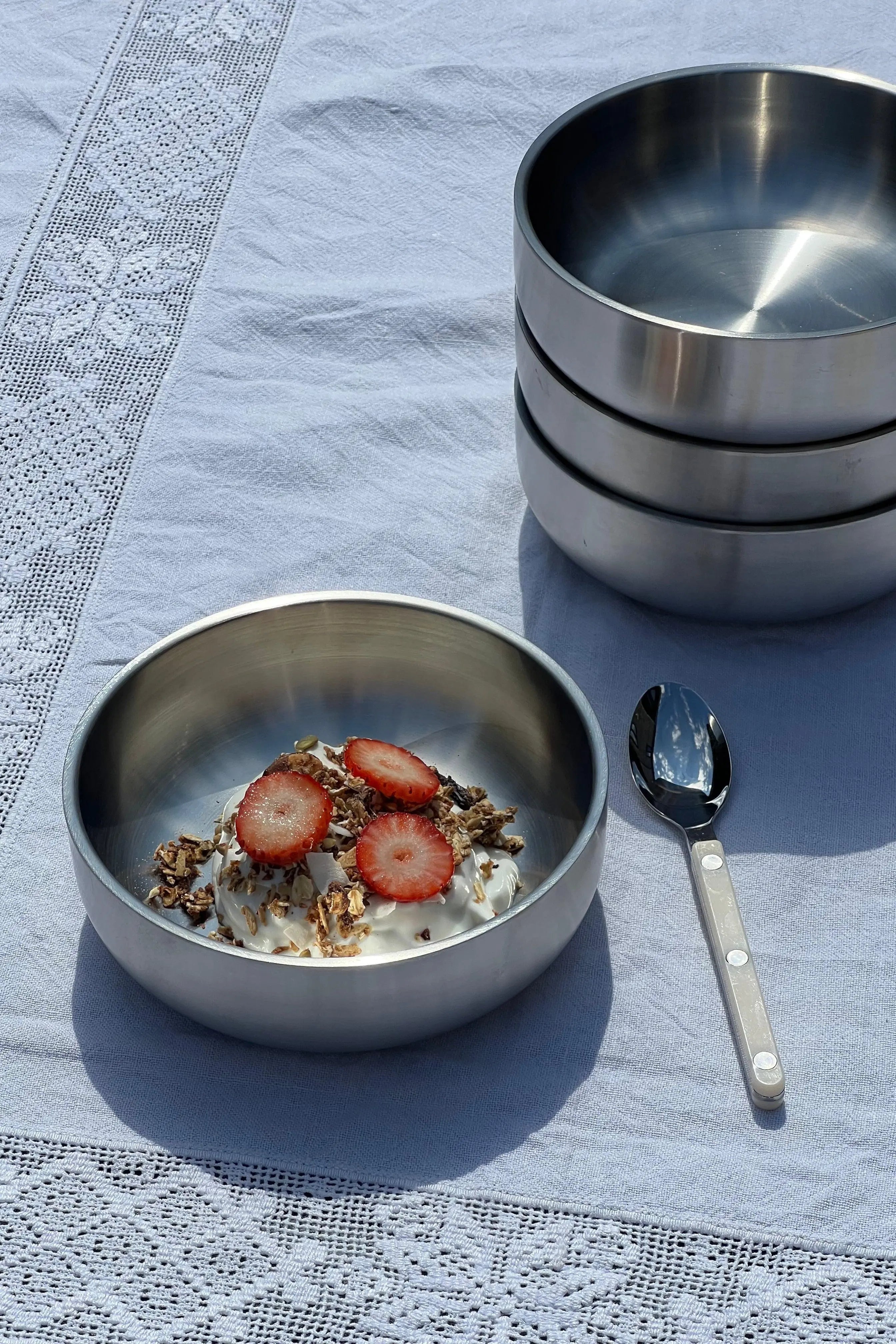 Morgenmadsskål i rustfrit stål | 15 cm Studio Hafnia