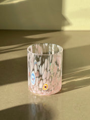 Murano Drikkeglas med flad bund | Pink Studio Hafnia