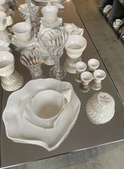 Musling middagstallerken/fad af Christina Iversen Studio i creme, keramik Christina Iversen Studio