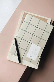 Notem studio, Uma Weekly Planner book, Light gray Notem studio