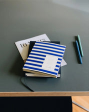Notem studio, Uma Weekly Planner, medium, Bright blue stripes Notem studio