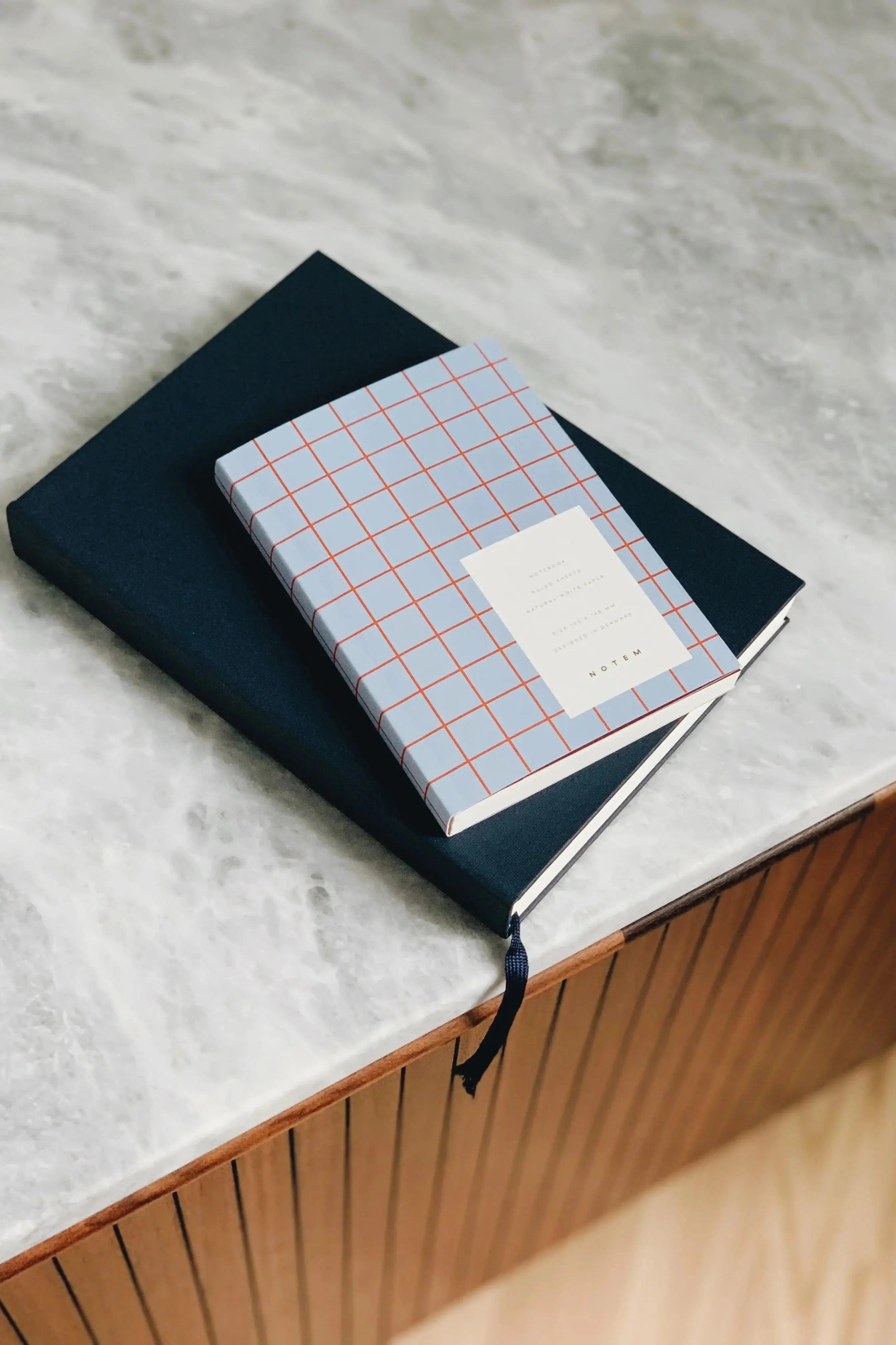 Notem studio, Uma notesbog flat lay, Softcover small, Light Blue Notem studio