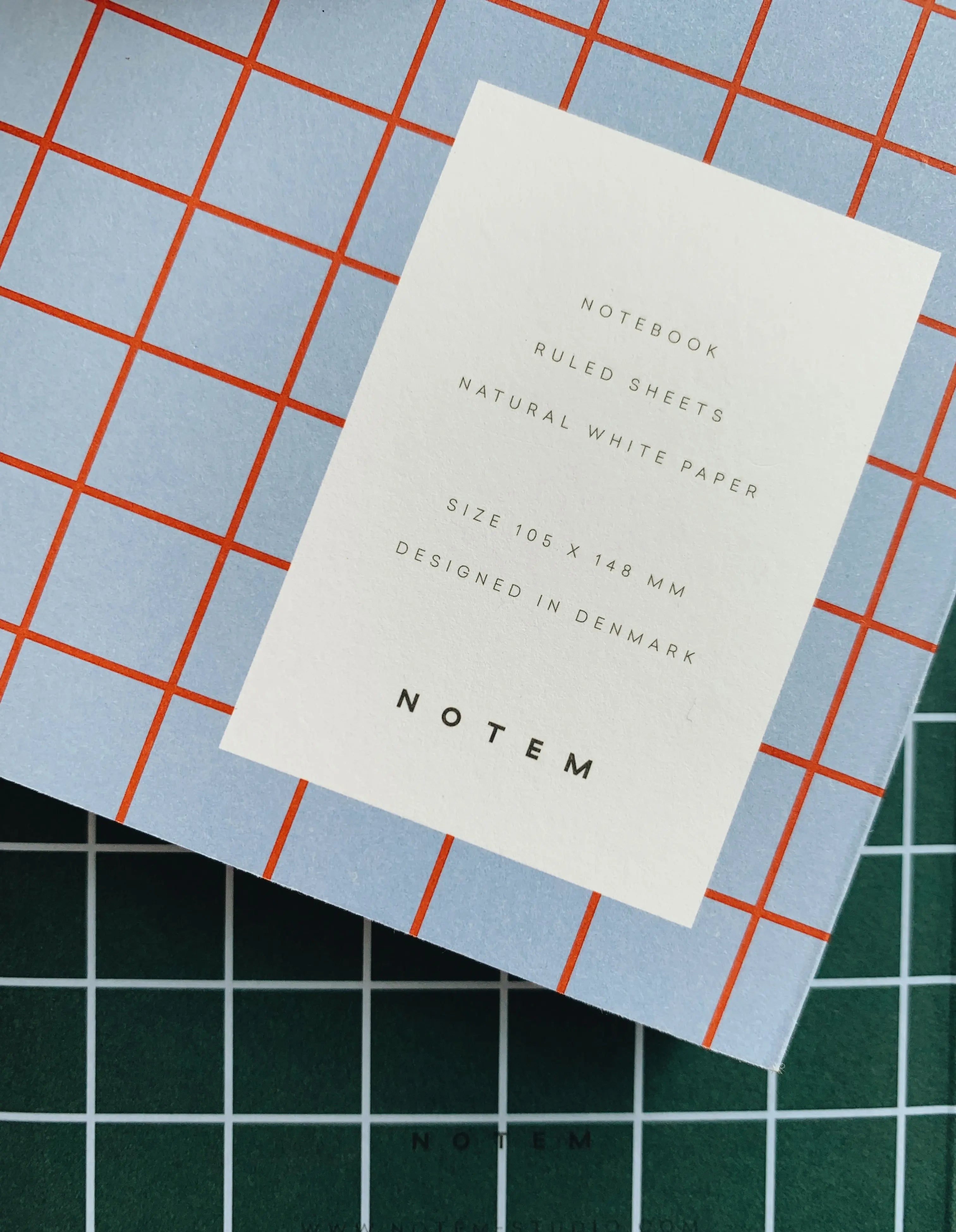 Notem studio, Uma notesbog flat lay, Softcover small, Light Blue Notem studio