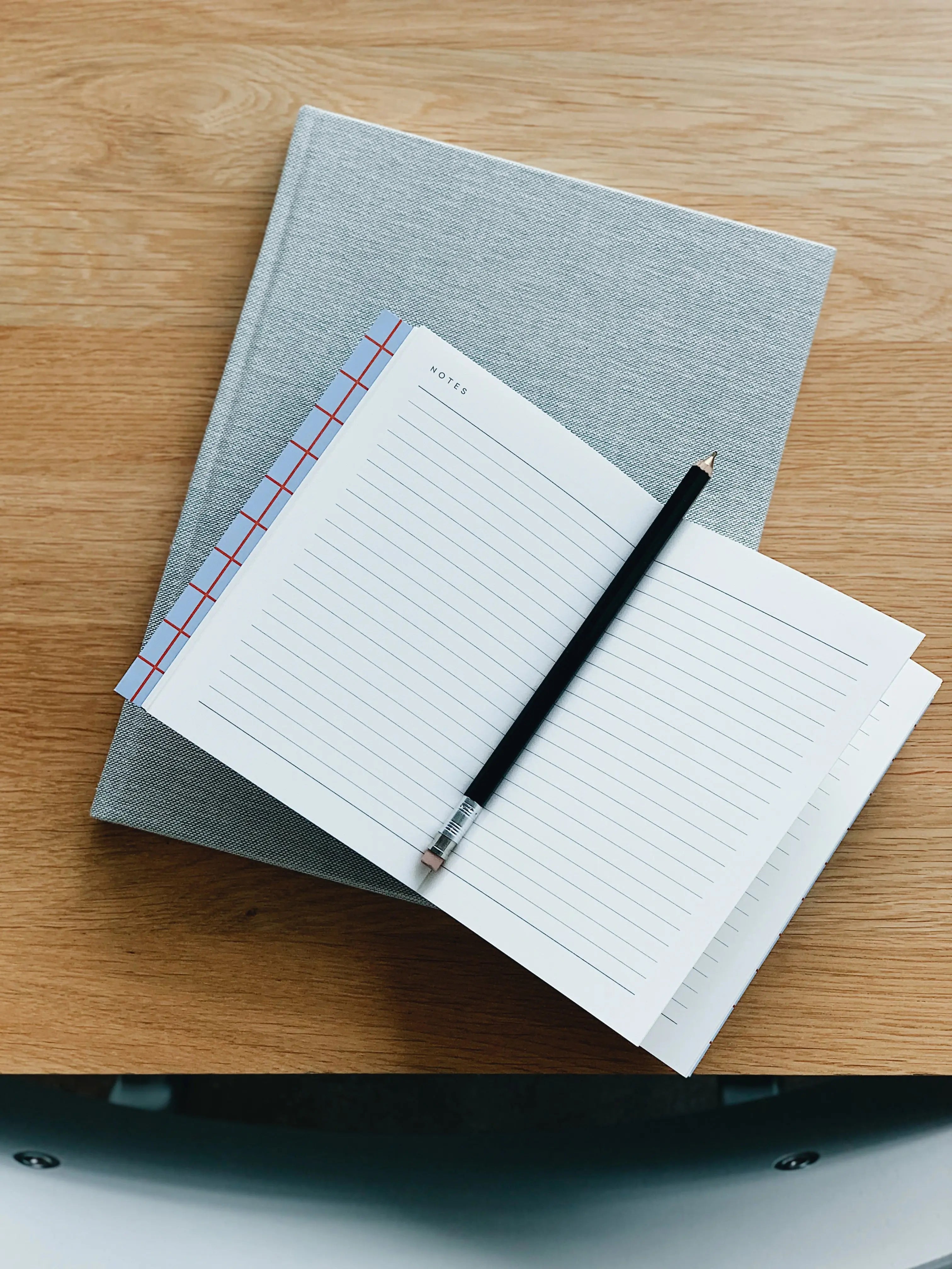 Notem studio, Uma notesbog flat lay, Softcover small, Light Blue Notem studio