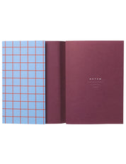 Notem studio, Uma notesbog flat lay, Softcover small, Light Blue Notem studio