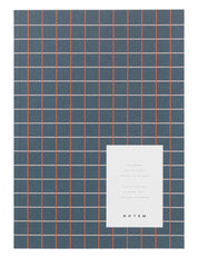 Notem studio, Vita notesbog, Softcover medium, Dark Blue Grid Notem studio