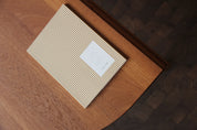 Notem studio, Vita notesbog, Softcover medium, Ochre lines Notem studio