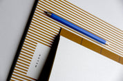 Notem studio, Vita notesbog, Softcover medium, Ochre lines Notem studio