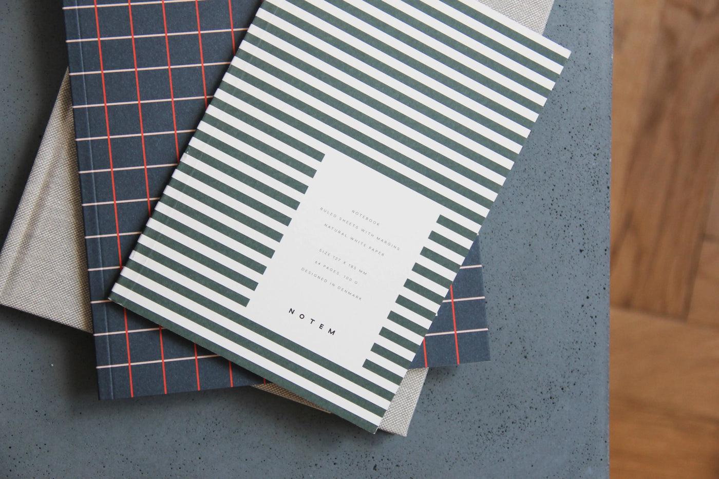 Notem studio, Vita notesbog, Softcover small, Dark Green Notem studio