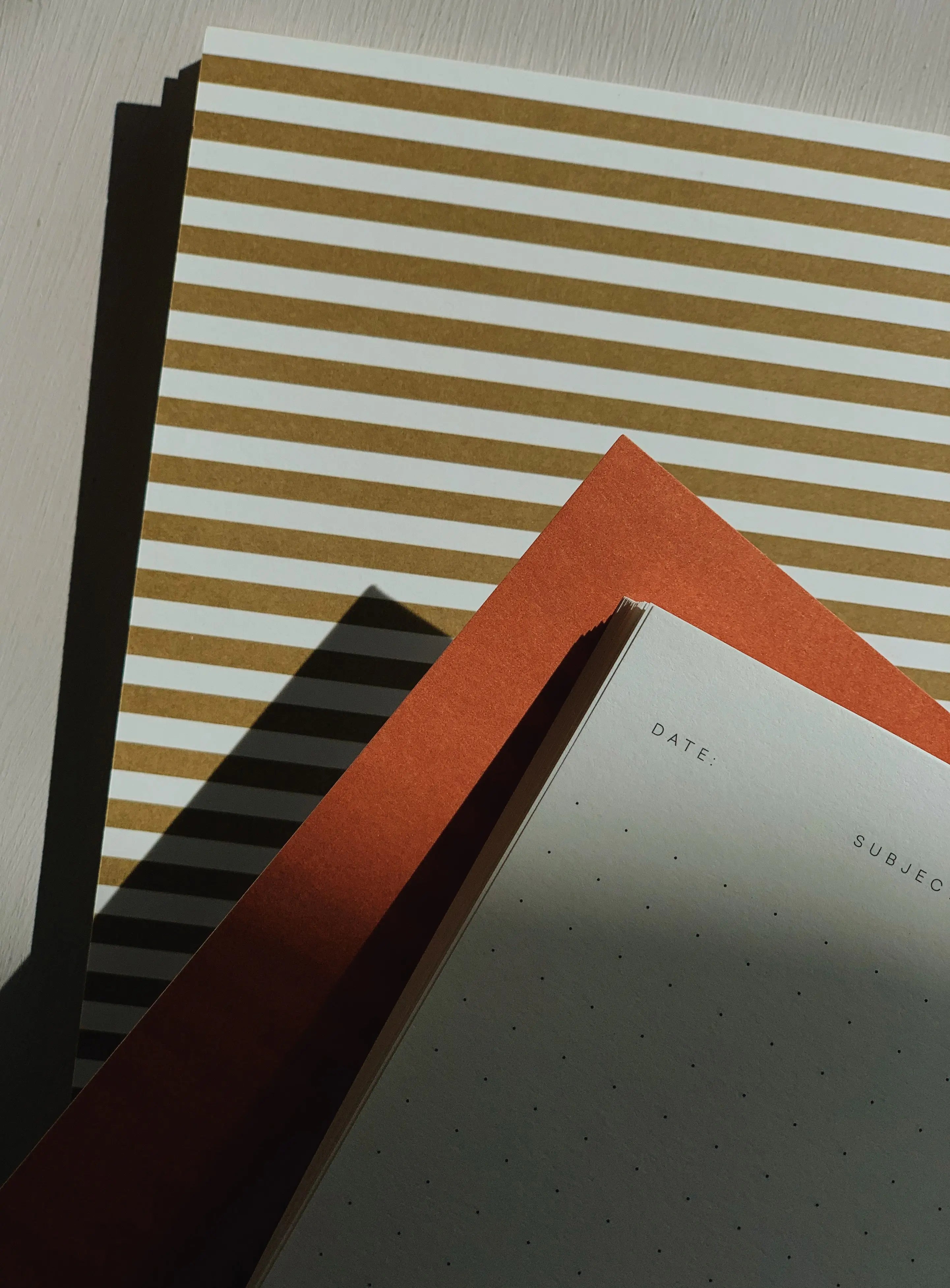 Notem studio, Vita notesbog, Softcover small, Ochre Notem studio