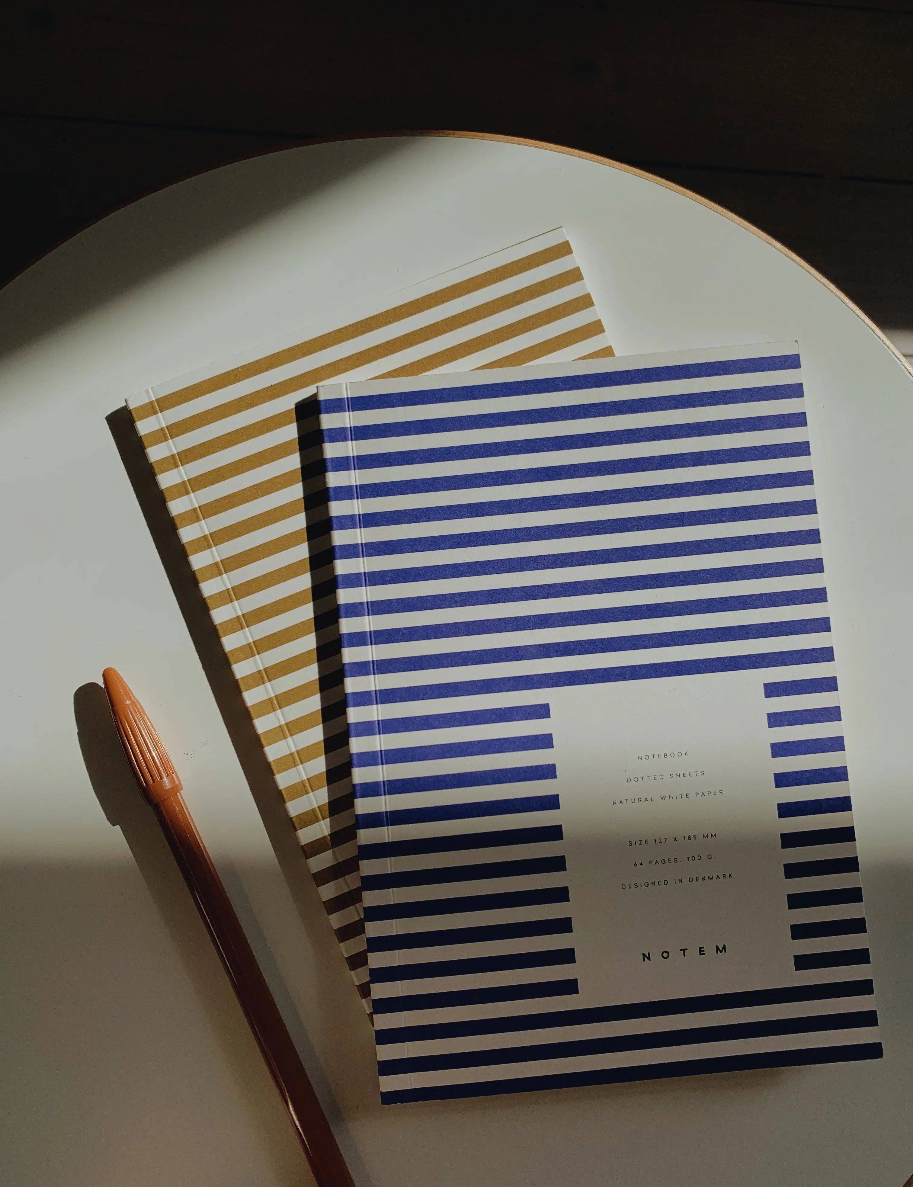 Notem studio, Vita notesbog, Softcover small, Ochre Notem studio