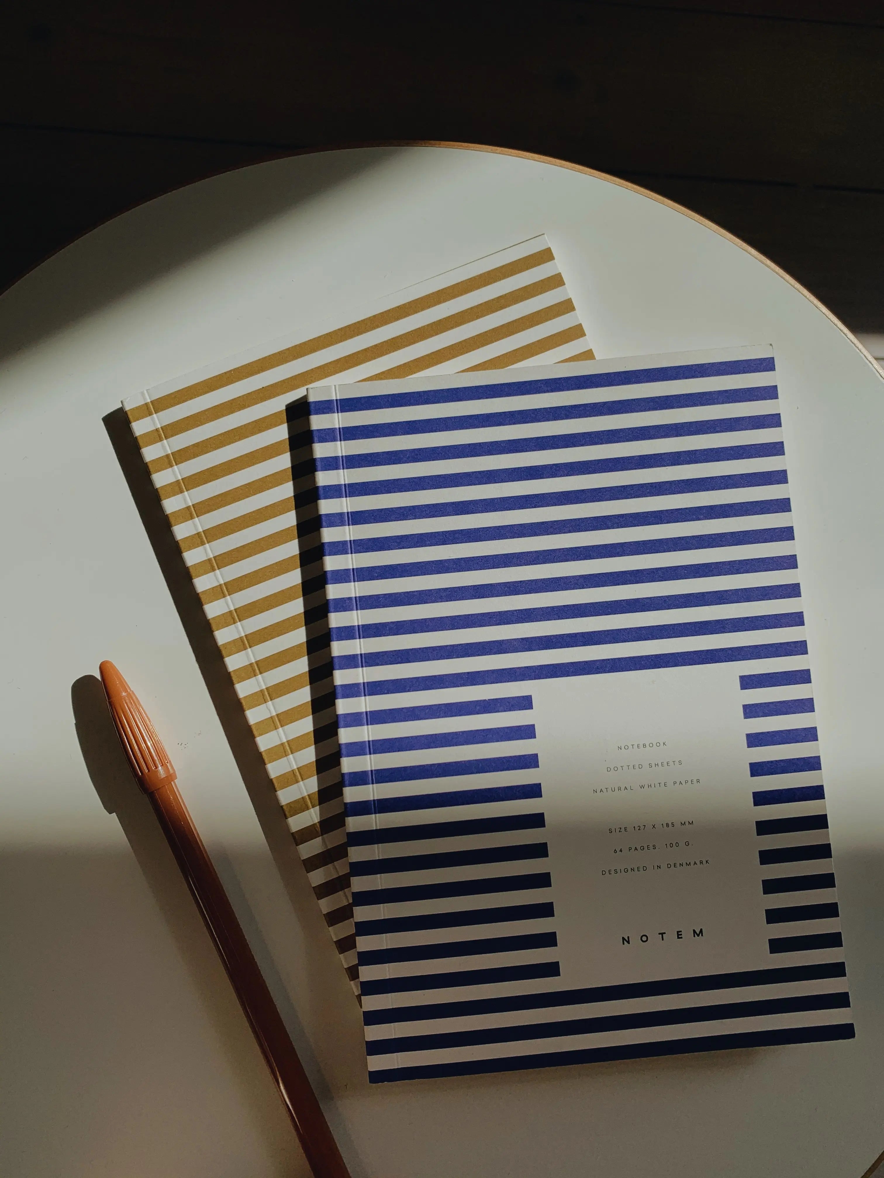 Notem studio, Vita notesbog, Softcover small, Ochre Notem studio
