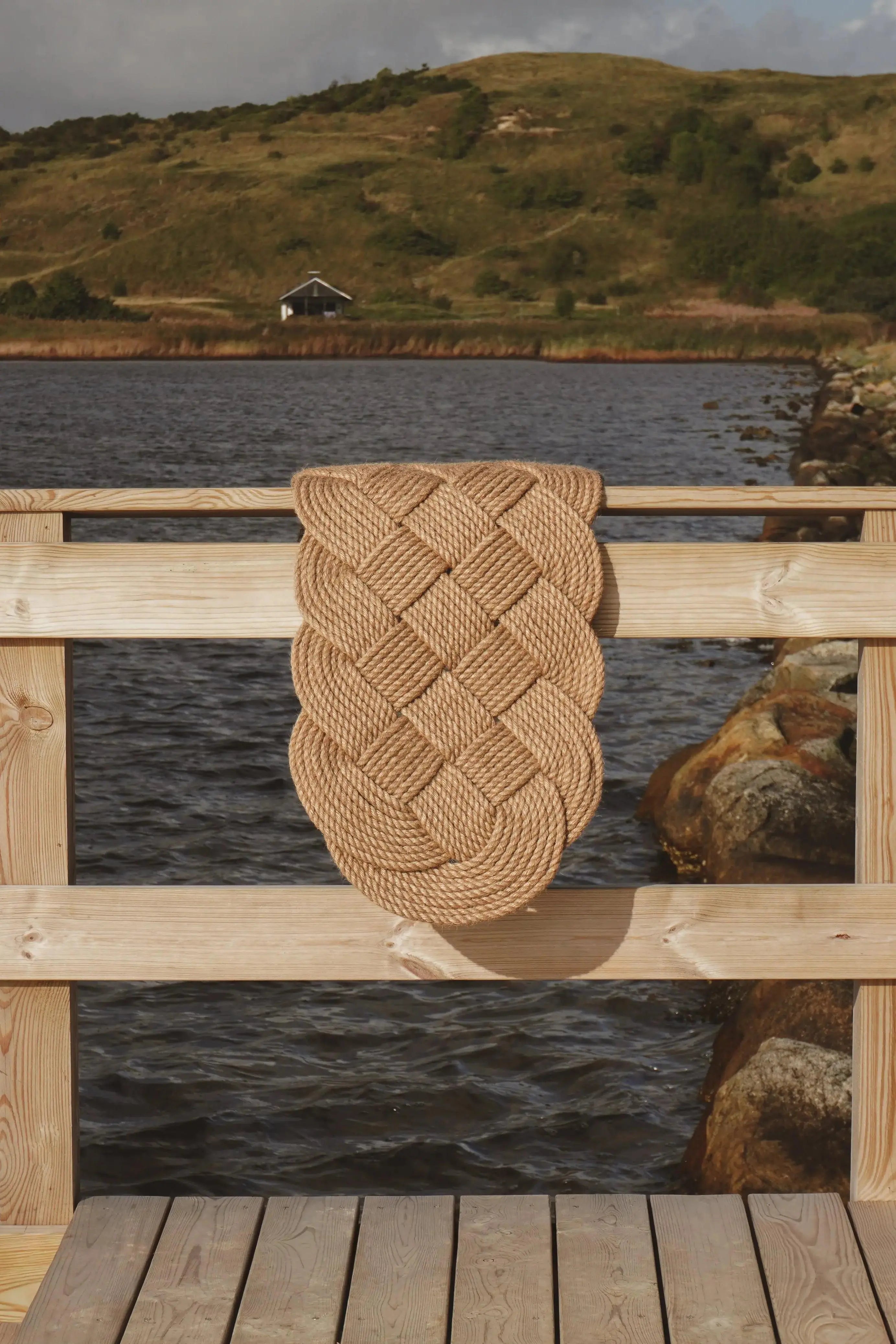 Original Ocean Plait Dørmåtte af håndflettet jute | 103 x 40 cm Studio Hafnia