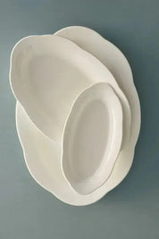 Ovalt Fad / Deep Oval Plate – Silhouette, Hvid (sæt á 2) | Serax by Sergio Herman Serax