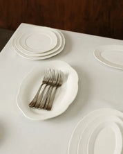 Ovalt Fad / Deep Oval Plate – Silhouette, Hvid (sæt á 2) | Serax by Sergio Herman Serax