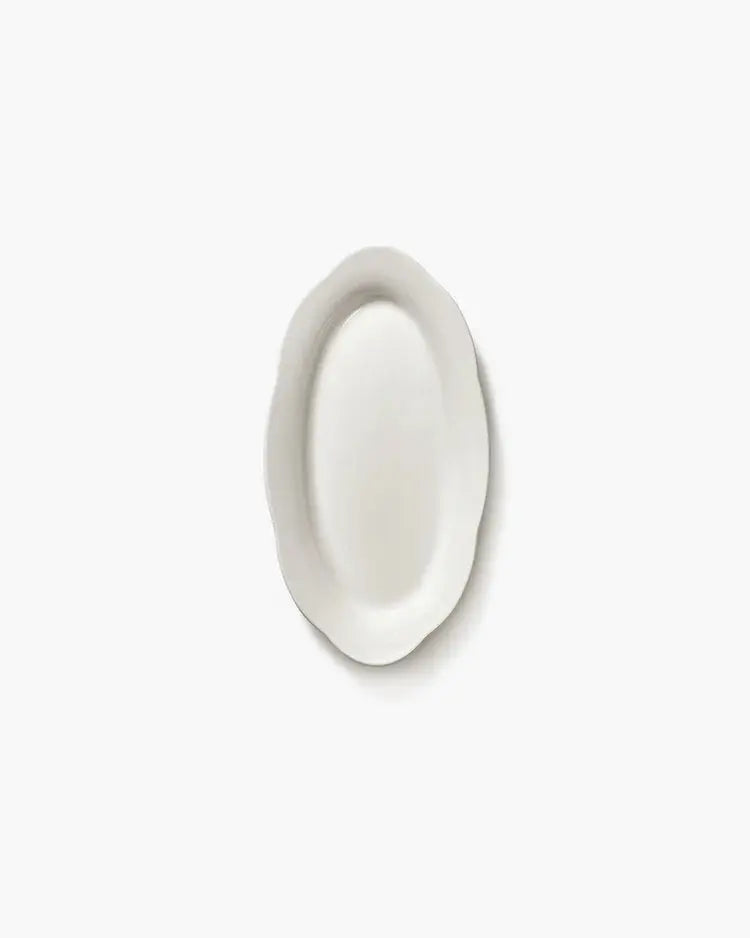 Ovalt Fad / Deep Oval Plate – Silhouette, Hvid (sæt á 2) | Serax by Sergio Herman Serax