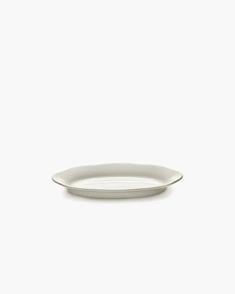 Ovalt Fad / Deep Oval Plate – Silhouette, Hvid (sæt á 2) | Serax by Sergio Herman Serax