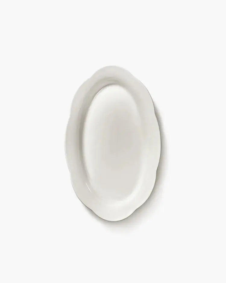 Ovalt Fad / Deep Oval Plate – Silhouette, Hvid (sæt á 2) | Serax by Sergio Herman Serax