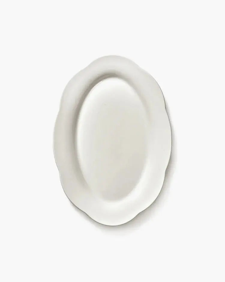 Ovalt Fad / Deep Oval Plate – Silhouette, Hvid (sæt á 2) | Serax by Sergio Herman Serax