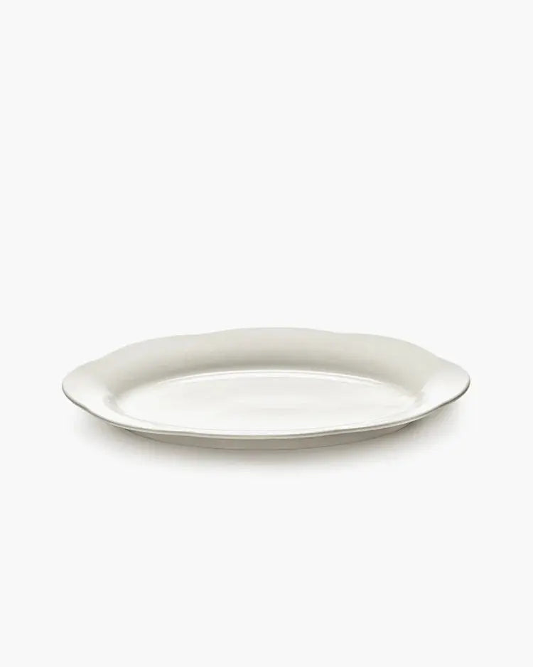 Ovalt Fad / Deep Oval Plate – Silhouette, Hvid (sæt á 2) | Serax by Sergio Herman Serax