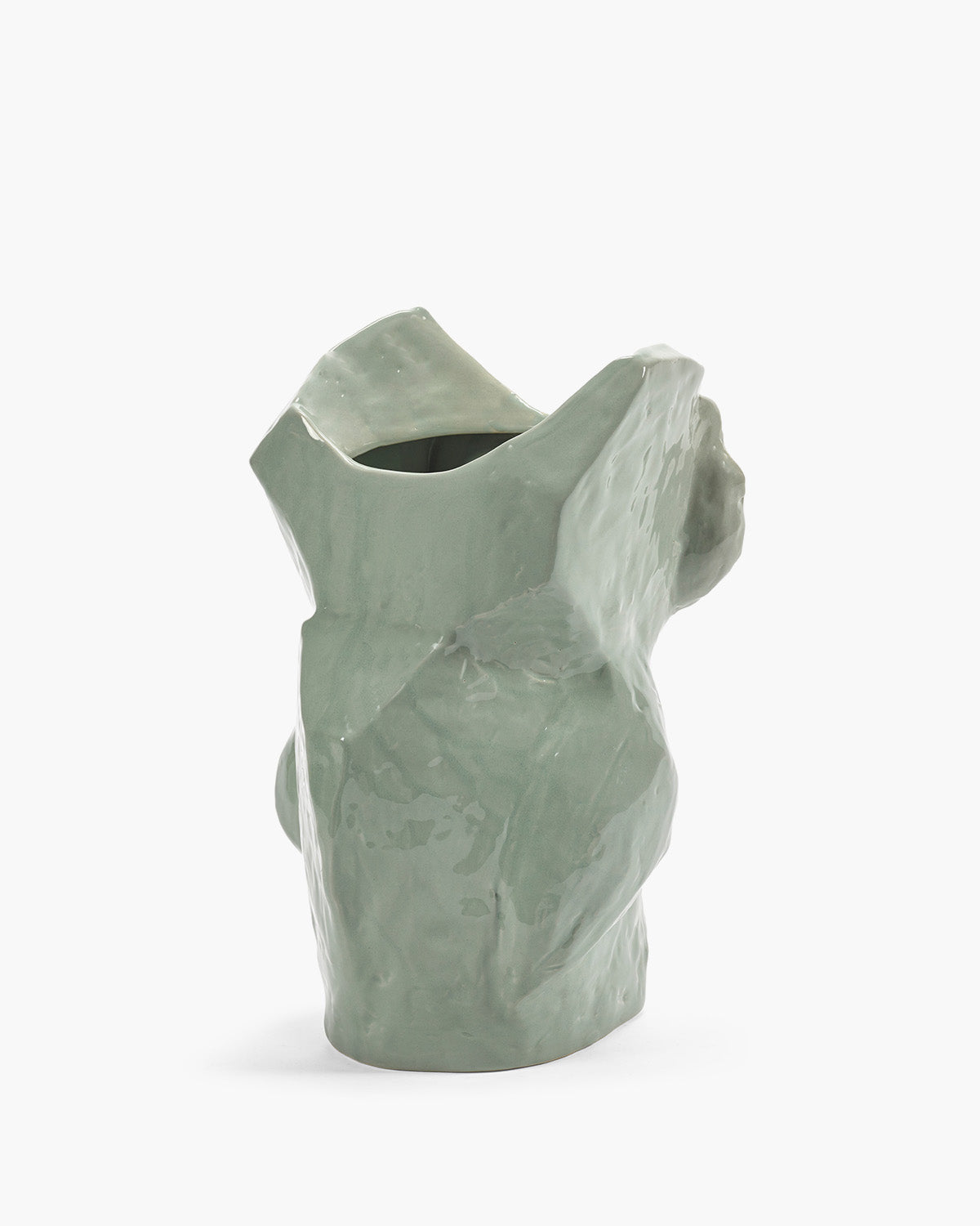 Owl Vase After Midnight stor lyseblå – set fra siden, Marni x Serax