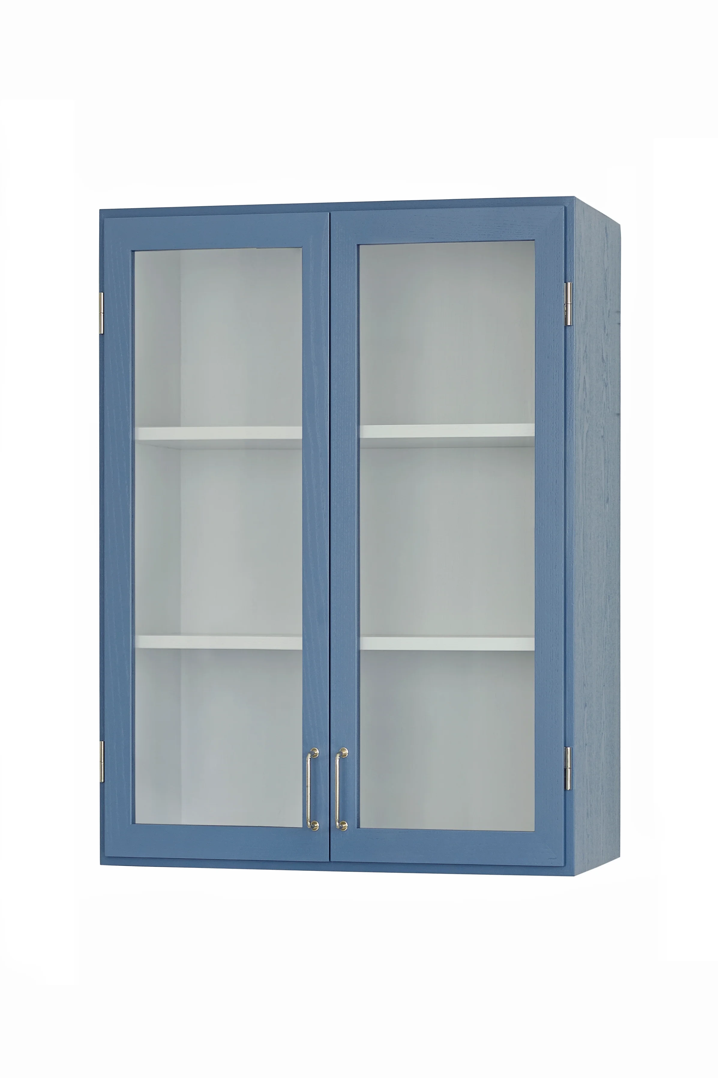 Stillark Colour Cabinet 01 small display cabinet in Misty Blue, H80 cm, Studio Hafnia