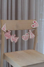 Pendants Folklore guirlande med julefigurer