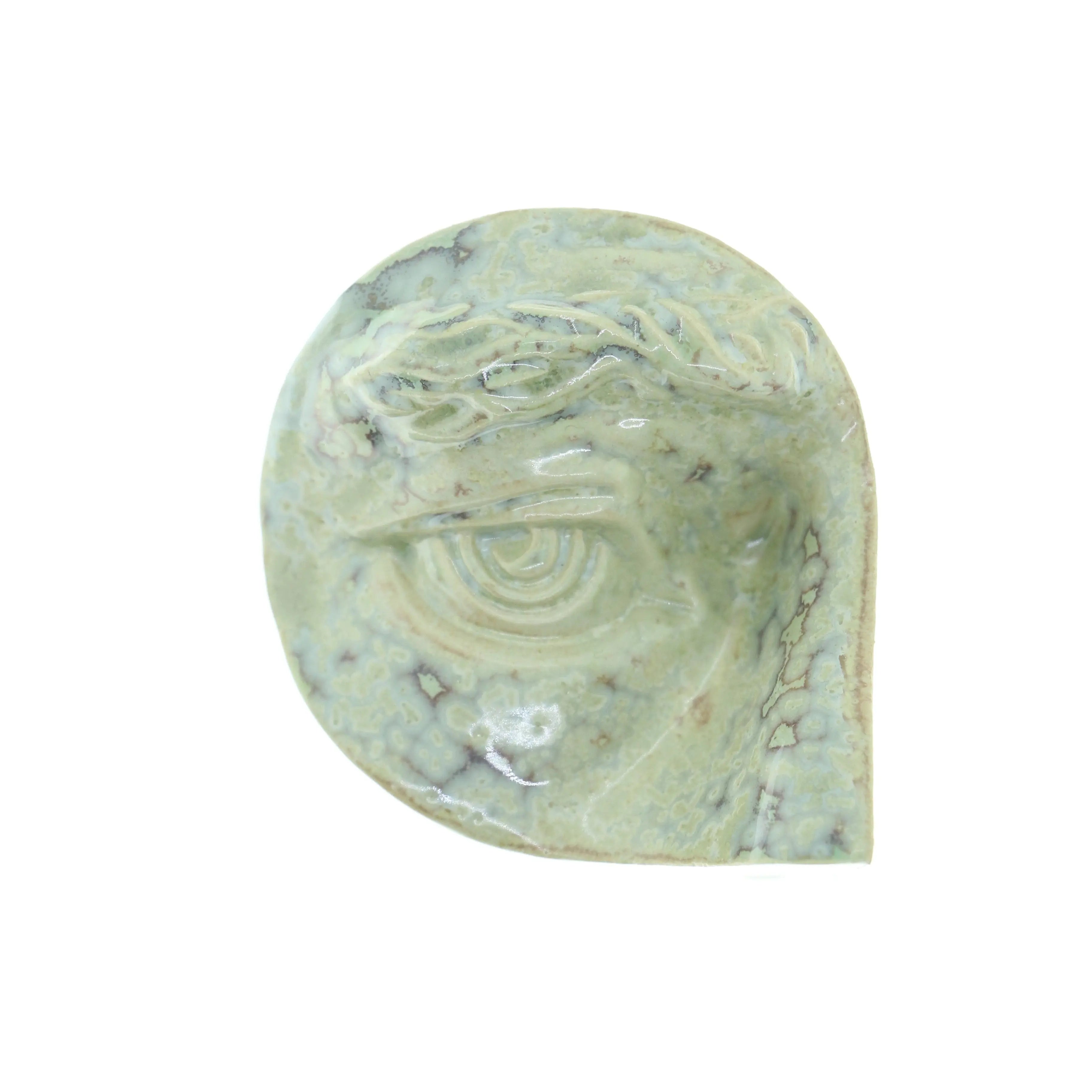 Right Rounded Eye i CrystalGreen stentøj Laoru Laoru